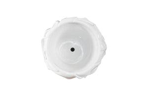 Phillips Collection Drape Planter - Hypnotizing Composite Design With Elegant Fabric-like Texture For Modern Spaces White Resin Ph108835