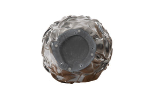 Phillips Collection Drape Planter - Modern-Organic Artful Design with Sculptural Texture for Indoor Plant Arrangements Liquid Silver PH108836