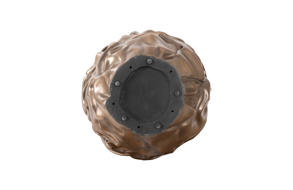 Phillips Collection Drape Planter - Hypnotizing Composite Design With Elegant Fabric-like Texture For Modern Spaces Bronze Resin Ph108837