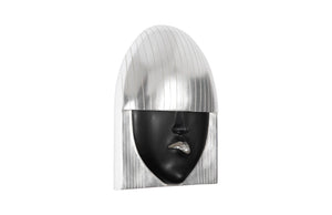 Phillips Collection Fashion Faces Wall Art - Chic Resin Décor Piece With Striking Style To Elevate Your Space Elegantly Black,Silver Resin Ph109379