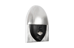Phillips Collection Fashion Faces Wall Art - Chic Resin Décor Piece With Striking Style To Elevate Your Space Elegantly Black,Silver Resin Ph109381
