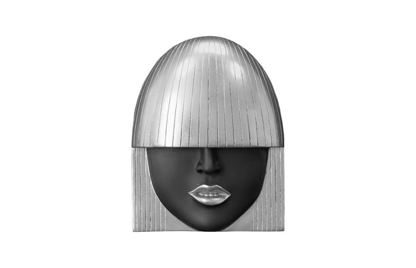 Phillips Collection Fashion Faces Wall Art - Chic Resin Décor Piece With Striking Style To Elevate Your Space Elegantly Black,Silver Resin Ph109382