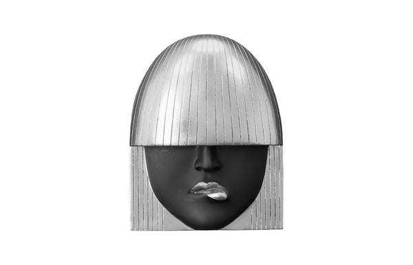 Phillips Collection Fashion Faces Wall Art - Chic Resin Décor Piece With Striking Style To Elevate Your Space Elegantly Black,Silver Resin Ph109382