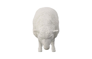 Phillips Collection Sheep Sculpture – Artisan-Crafted Whimsical Decor for Home and Garden, Indoor/Outdoor Accent Piece Gel Coat White PH109682