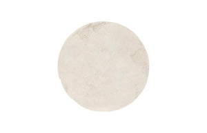 Phillips Collection Formation Side Table - Durable Roman Stone Finish, Weather-resistant Design For Indoor & Outdoor Use Off White Resin Ph111486