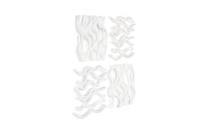Phillips Collection Vine Wall Tile Set Of 4 - Handcrafted Matte White Nature-inspired Decor For Stylish Interiors White Resin Ph111552