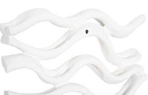 Phillips Collection Vine Wall Tile Set Of 4 - Handcrafted Matte White Nature-inspired Decor For Stylish Interiors White Resin Ph111552