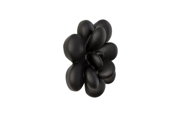 Phillips Collection Oviferum Succulent Wall Art - Modern Floral Sculpture For Unique Gallery Displays & Organic Style Black Resin Ph111558