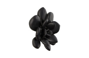 Phillips Collection Laui Succulent Wall Art – Modern Organic Floral Sculpture For Unique Gallery Wall Displays Black Resin Ph111559