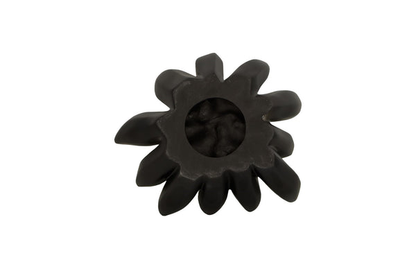 Phillips Collection Compactum Succulent Wall Art – Elegant Matte Black Floral Sculpture For Modern Home Decor Display Black Resin Ph111560