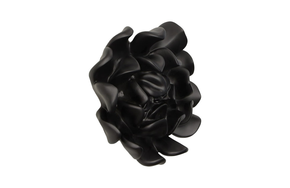 Phillips Collection Topsy Turvy Succulent Wall Art in Smooth Matte Black - Modern Minimalist Home Decor Accent Piece PH111561