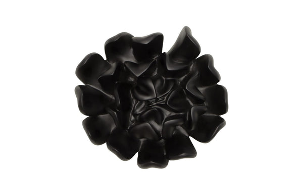 Phillips Collection Topsy Turvy Succulent Wall Art - Modern Organic Floral Sculpture For Unique Home Décor Displays Black Resin Ph111561