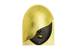 Phillips Collection Fashion Faces Wall Art - Chic Resin Décor Piece With Striking Style To Elevate Your Space Elegantly Black,Gold Resin Ph112031