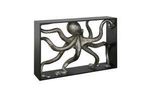 Phillips Collection Octo Console Table With Captivating Octopus Design, Unique Resin Art, Perfect For Stylish Interiors Black,Silver Resin Ph112033