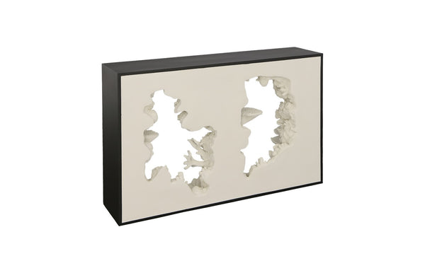 Phillips Collection Reef Framed Console: Stunning Statement Piece To Elevate Contemporary Spaces With Organic Style Off White Resin Ph112035