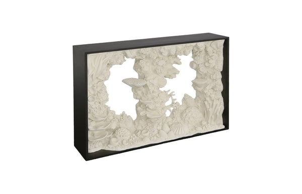 Phillips Collection Reef Framed Console: Stunning Statement Piece To Elevate Contemporary Spaces With Organic Style Off White Resin Ph112035