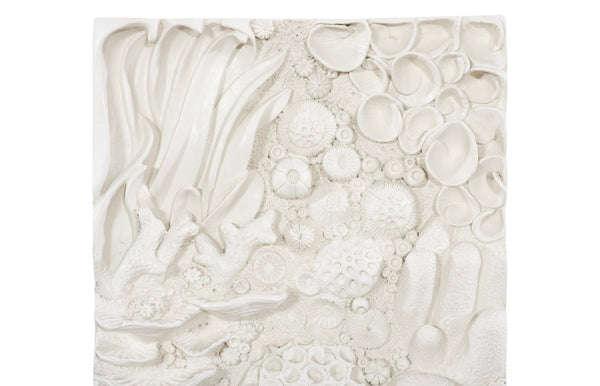 Phillips Collection Coral Reef Wall Art - Stunning Ocean-inspired Design With Natural White Finish And Iron Frame Off White Resin Ph112036