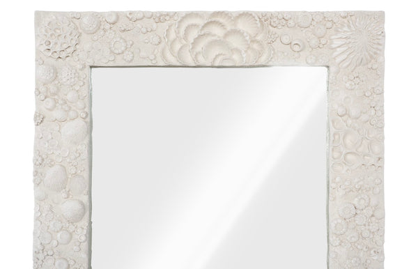 Phillips Collection Reef Mirror - Elegant Full-length Design For A Beachy Rustic Look Or Sophisticated Wall Display Off White Resin Ph112037