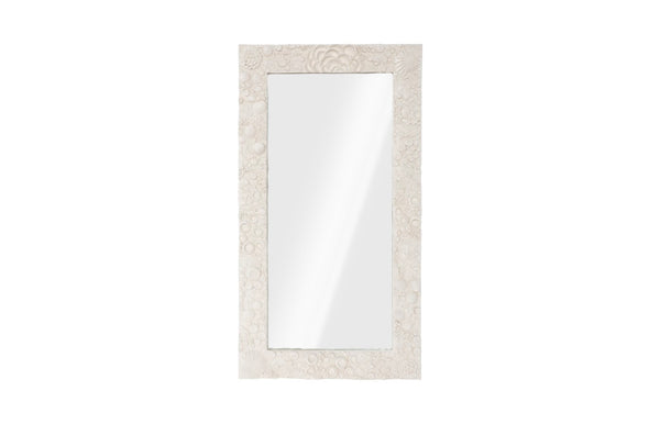 Phillips Collection Reef Mirror - Elegant Full-length Design For A Beachy Rustic Look Or Sophisticated Wall Display Off White Resin Ph112037