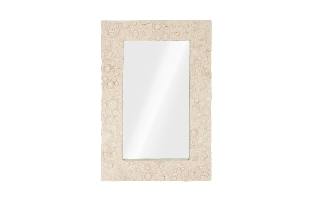 Phillips Collection Reef Mirror - Elegant Full-length Design For A Beachy Rustic Look Or Sophisticated Wall Display Off White Resin Ph112038