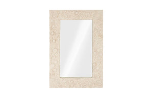 Phillips Collection Reef Mirror - Elegant Full-length Design For A Beachy Rustic Look Or Sophisticated Wall Display Off White Resin Ph112038