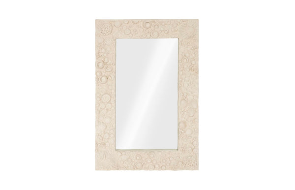 Phillips Collection Reef Mirror - Elegant Full-length Design For A Beachy Rustic Look Or Sophisticated Wall Display Off White Resin Ph112038