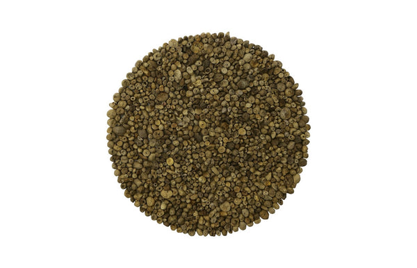 Phillips Collection Manhattan Round Coffee Table: Driftwood Elegance With Glass Top For Natural Home Décor Style Brown,Black Wood Ph112234