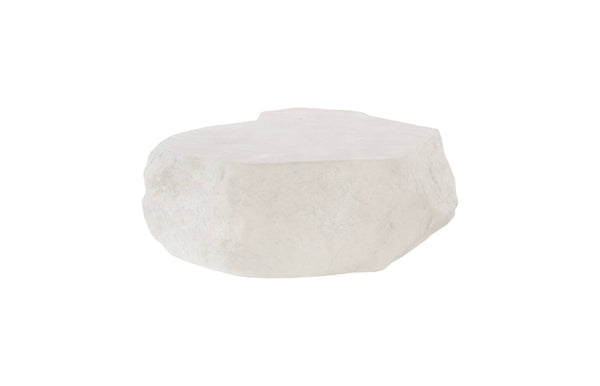 Phillips Collection Quarry Coffee Table - Bold Organic Design With Rustic Charm And Lightweight Durability For Any Space Off White Resin Ph112521