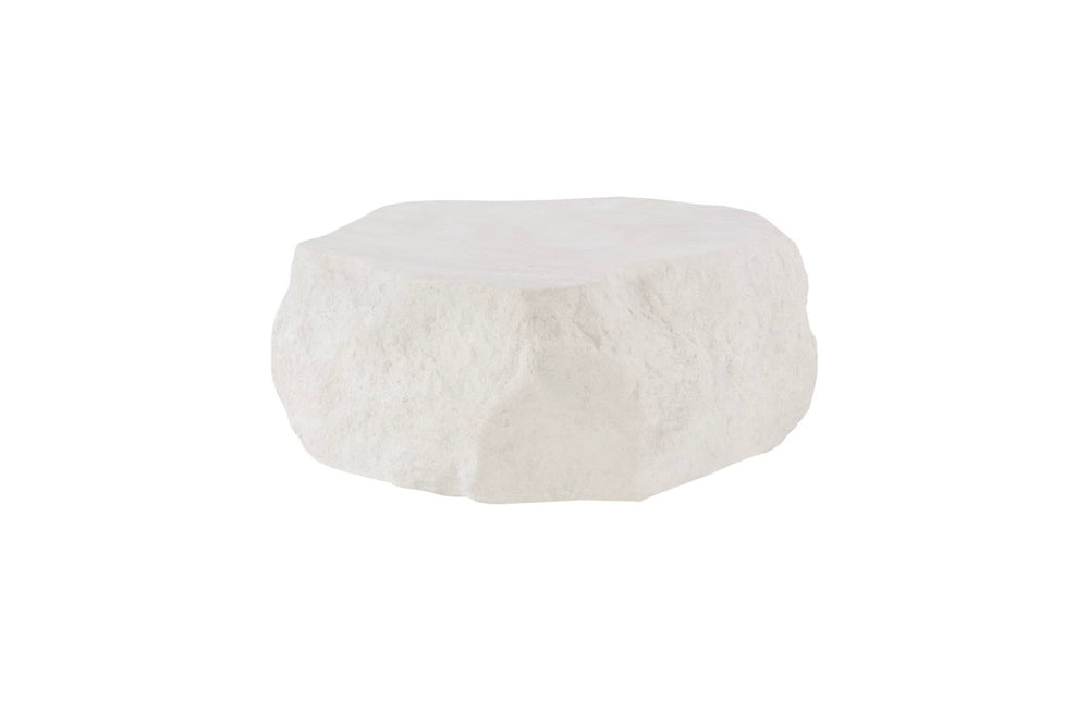 Phillips Collection Quarry Coffee Table - Sculptural Organic Design with Lightweight Durability for Modern Living Spaces Small, Roman Stone PH112521