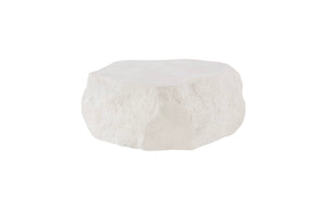 Phillips Collection Quarry Coffee Table - Bold Organic Design With Rustic Charm And Lightweight Durability For Any Space Off White Resin Ph112521