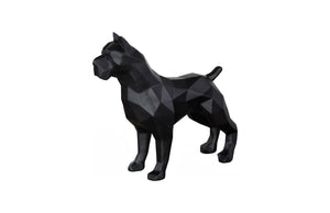 Phillips Collection Pitbull Facet Sculpture in Matte Black - Modern Artisan Design for Bold Home Décor and Statement Art PH112992