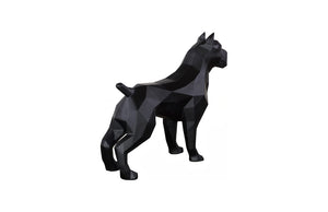Phillips Collection Pitbull Facet Sculpture in Matte Black - Modern Artisan Design for Bold Home Décor and Statement Art PH112992