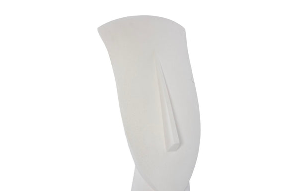 Phillips Collection Cycladic Head Sculpture - Modern Greek Artistry in Off-White Stone for Timeless Home Decor Accent PH113444