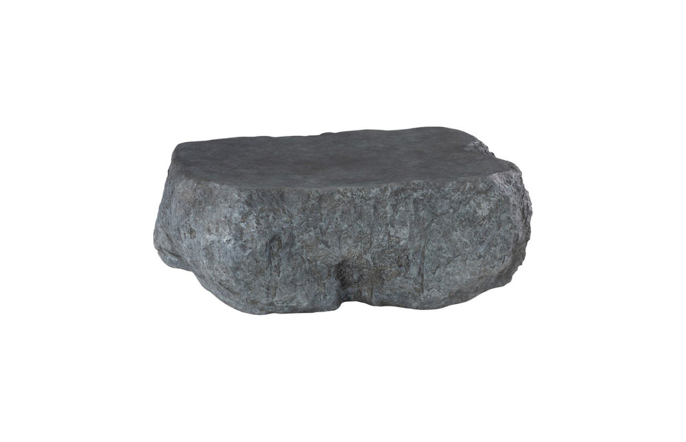 Phillips Collection Quarry Coffee Table - Large Charcoal Stone Design for Modern Living Rooms with Rustic Elegance PH113879