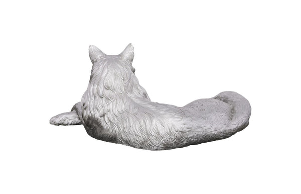 Phillips Collection Cat Sculpture In Stunning Silver Leaf Finish – Artisan Crafted Resin Décor For Cat Lovers Silver Resin Ph113917