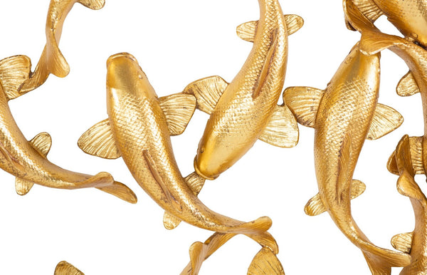 Phillips Collection Koi Wall Art - Handcrafted Artisan Piece Featuring Elegant Gold Finish for Tranquil Home Decor Gold Leaf, Small PH113919