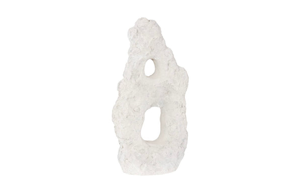 Phillips Collection Cast Stone Table Top Sculpture – Unique Modern Organic Design For Contemporary And Traditional Spaces Off White Resin Ph113935