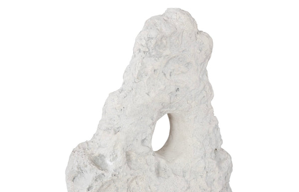 Phillips Collection Cast Stone Table Top Sculpture – Unique Modern Organic Design For Contemporary And Traditional Spaces Off White Resin Ph113935