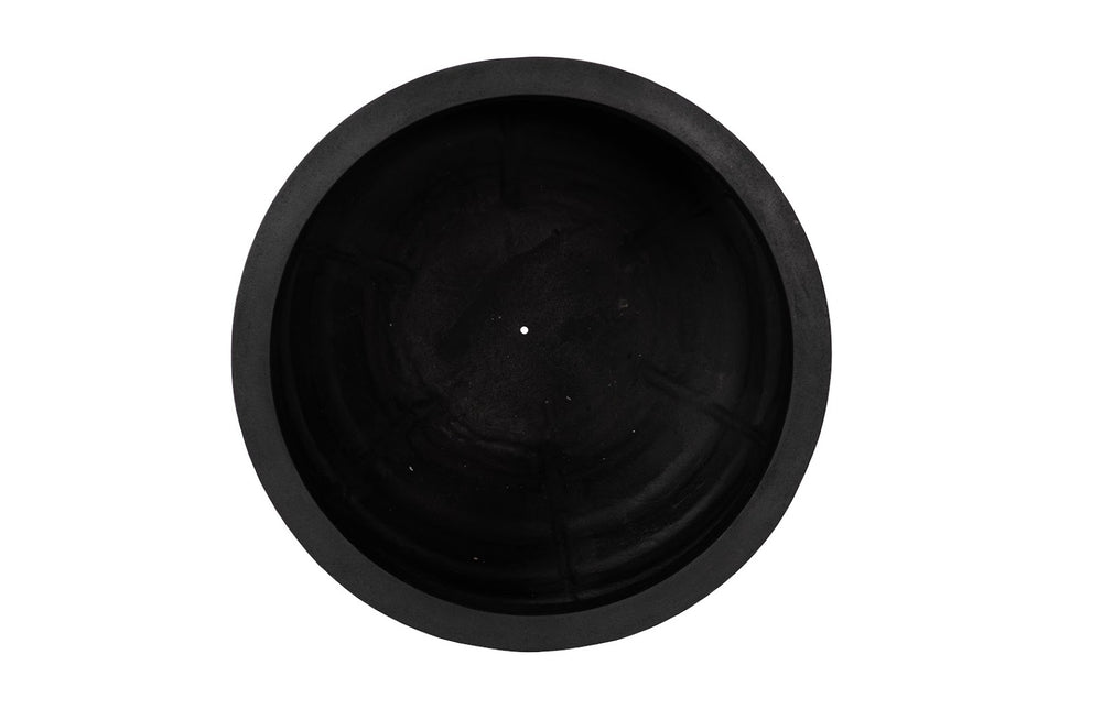 Phillips Collection June Large Planter - Matte Black, Durable Composite for Indoor/Outdoor Use, Modern Sculptural Design PH114650