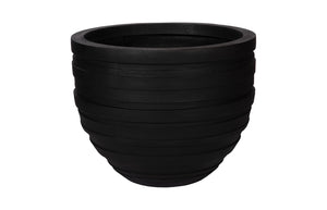 Phillips Collection June Large Planter - Striking Matte Finish With Contemporary Design For Elegant Garden Display Black Resin Ph114651