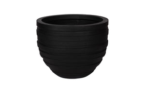 Phillips Collection June Large Planter - Striking Matte Finish With Contemporary Design For Elegant Garden Display Black Resin Ph114652