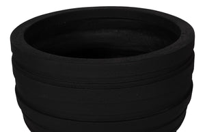 Phillips Collection June Large Planter - Striking Matte Finish With Contemporary Design For Elegant Garden Display Black Resin Ph114653