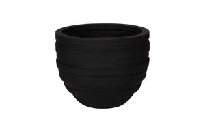 Phillips Collection June Large Planter - Striking Matte Finish With Contemporary Design For Elegant Garden Display Black Resin Ph114653