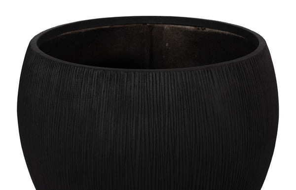 Phillips Collection Filament Planter - Contemporary Composite Design With Drainage For Elegant Garden Accents Indoors Black Resin Composite Ph114673