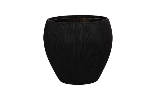 Phillips Collection Filament Planter - Contemporary Composite Design With Drainage For Elegant Garden Accents Indoors Black Resin Composite Ph114673