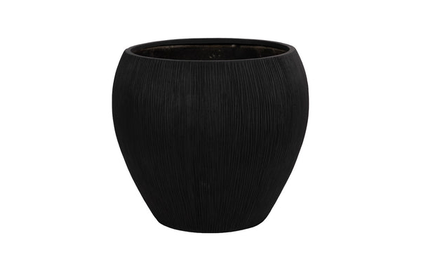 Phillips Collection Filament Planter - Contemporary Composite Design With Drainage For Elegant Garden Accents Indoors Black Resin Composite Ph114674