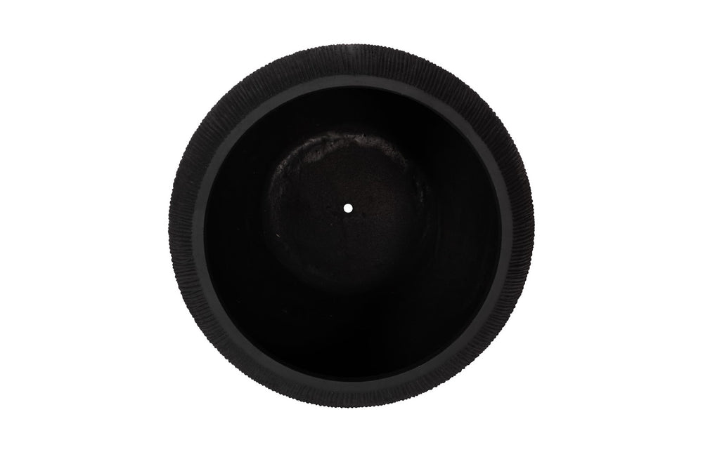 Phillips Collection Filament Planter - Contemporary Composite Design With Drainage For Elegant Garden Accents Indoors Black Resin Composite Ph114675