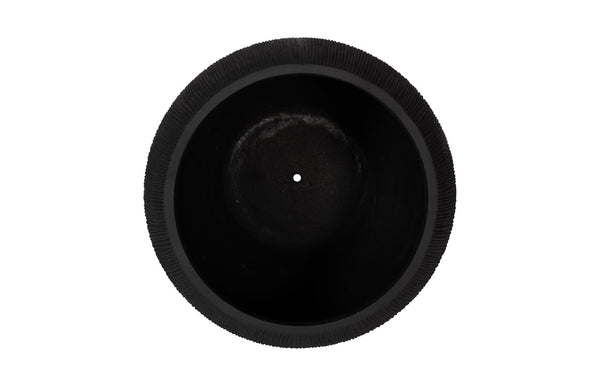 Phillips Collection Filament Planter - Contemporary Composite Design With Drainage For Elegant Garden Accents Indoors Black Resin Composite Ph114675