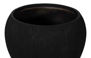 Phillips Collection Filament Planter - Contemporary Composite Design With Drainage For Elegant Garden Accents Indoors Black Resin Composite Ph114675