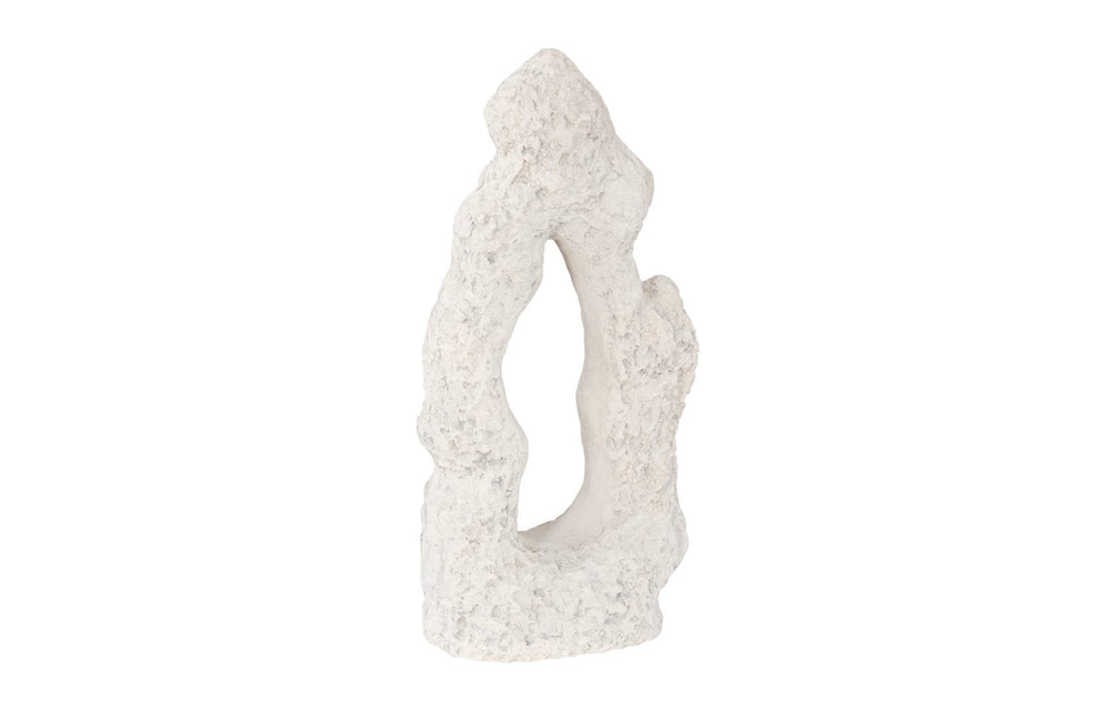 Phillips Collection Cast Stone Table Top Sculpture – Unique Modern Organic Design For Contemporary And Traditional Spaces Off White Resin Ph114740